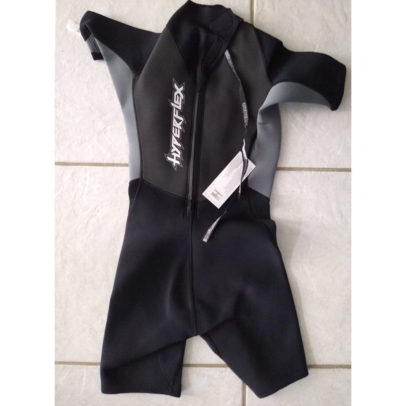 HYPERFLEX Men's 2.5mm Shorty Springsuit Wetsuit Short John Size Extra Small XS - Picture 5 of 7